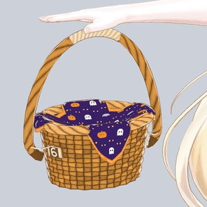 【VRChat・自動フィット】おすそわけバスケット 手を入れるとお菓子が出るハロウィンかご / Share-a-Treat Basket 缩略图 3