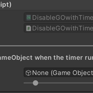 Disable Game Object with timer