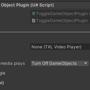 [VideoTXL] Toggle GameObject Plugin