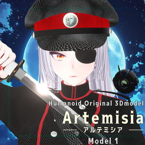 【VRoid＋Blender製】オリジナル3Dモデル「アルテミシア」_Rev.0.1