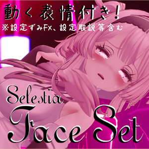 NEW【表情追加】動く表情付き！ちょっとえっちなSELESTIAちゃんFace Set( セレスティア 専用 表情 顔) 