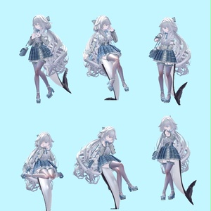 Unity写真撮影orハンドジェスチャー想定　ハンドポーズ（21種）【VRChat/写真撮影想定】【ルルネ専用/想定】 缩略图 4
