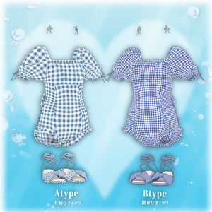 【ＭＡ想定】Gingham Ribbon Swim Set【Grus専用】 缩略图 6