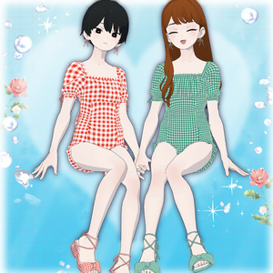 【ＭＡ想定】Gingham Ribbon Swim Set【Grus専用】 缩略图 11