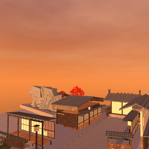 【無料】和風パノラマ Skybox 5種｜夕焼け・月夜・春霞・雪空・晴天【Unity対応】
