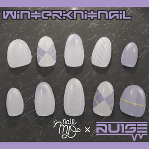 【MDollnail対応】Winter Knit nail