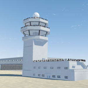 《VRChat想定》海上基地＋基地、空港作成キット《3Dモデル》 缩略图 6