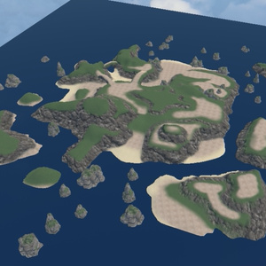 【VRChat想定】フライトワールド用地形vol1【3Dモデル】 缩略图 2