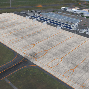 【VRChat想定】新潟空港【フライトワールド用空港3Dモデル】 缩略图 6