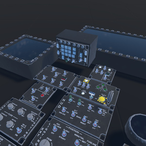 【VRChat想定】機体内装支援セット(お手軽内装品セット)【ロイヤリティフリーモデル】 缩略图 3