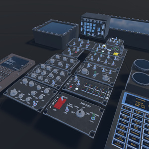 【VRChat想定】機体内装支援セット(お手軽内装品セット)【ロイヤリティフリーモデル】 缩略图 4