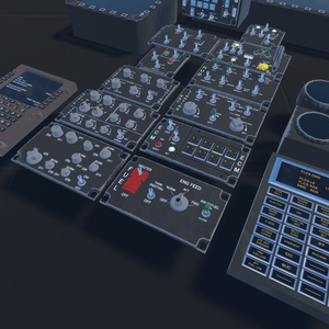 【VRChat想定】機体内装支援セット(お手軽内装品セット)【ロイヤリティフリーモデル】 缩略图 5
