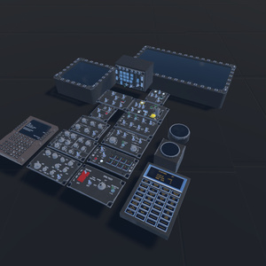 【VRChat想定】機体内装支援セット(お手軽内装品セット)【ロイヤリティフリーモデル】 缩略图 2