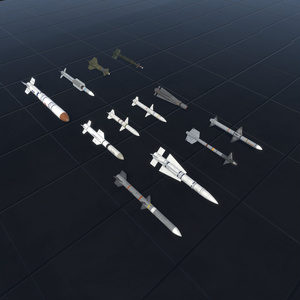 【VRChat想定】SSY Airplane Missile Set RF版(西、東、JP、欧州ミサイル合計35種セット)【ロイヤリティフリーモデル】 缩略图 2