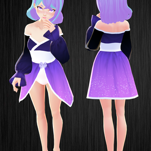 Purple Ombre Sparkle Dress