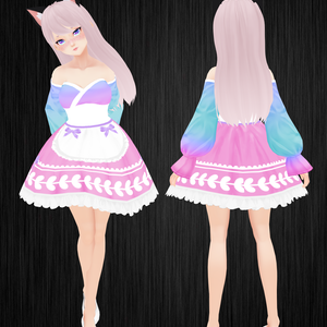 Cute Pink - Blue Dress
