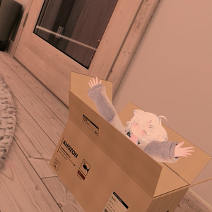【VRChat／MA対応】AHOZON Delivery Box｜触って開ける・置いて遊べる段ボールギミック
