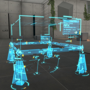 【VRChat／MA対応】Holographic Forensic Scene｜AFKで周囲に展開するホログラム鑑識ギミック