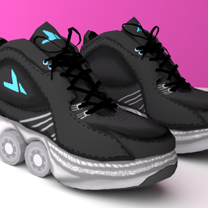 Blu kick roller shoes