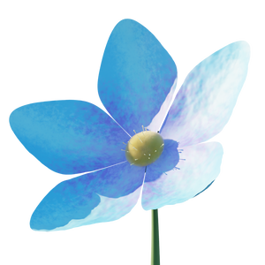 Blue Flower (.fbx)