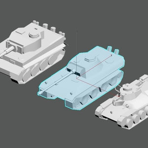 Tank Models from GLTPS1 (FBX)