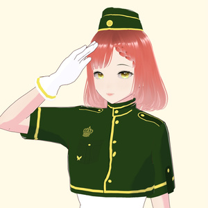 Dent de lion Garrison Cap (Vroid) - ガリソンキャップ