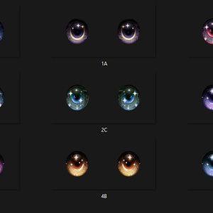 Vroid Starry Irises (Vroid) - 星のような虹彩 (ほしのようなこうさい