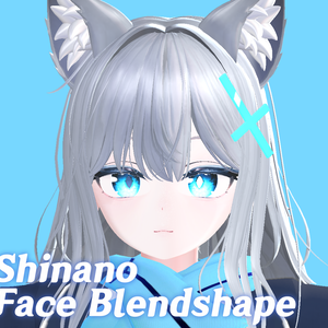 【しなの】シロコブレンドシェイプ＋マテリアル ✧ Shinano Shiroko Face Blendshape + Material
