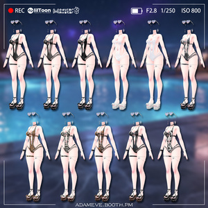 🌙 月夜のラグジュアリーリゾート🖤【Moonlit Beach】 15アバター対応 缩略图 20