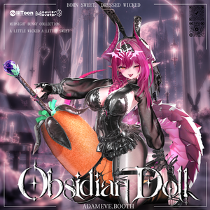🖤黒曜の人形🖤【Obsidian Doll】🖤 衣装 ＋ ヘア ＋ 武器 🗡️ 14アバター対応