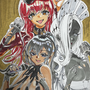 勝利の女神:NIKKE】ヘンゼル グレーテル 大色紙原画 - 道草の駅