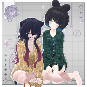ぽたぽたパジャマset【3D衣装+ヘアモデル】 缩略图 17