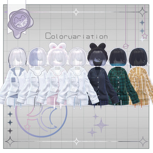 ぽたぽたパジャマset【3D衣装+ヘアモデル】 缩略图 15