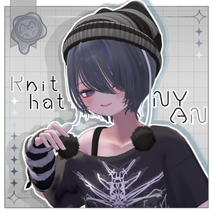 【無料】knit hat NYAN