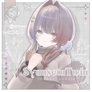 秋雪ツイン【3Dヘアモデル】