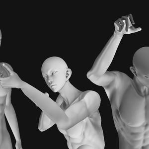 3D可動成人男性モデル