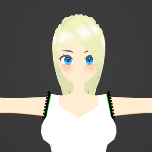 【VTuber/VRM】金髪ポニーテールの女の子【VRChat用に改変OK】