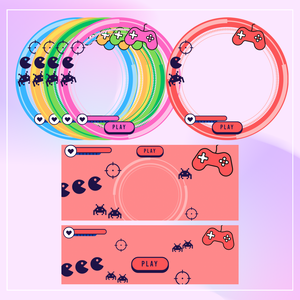 ゲーム アイコンリング＋ヘッダー素材