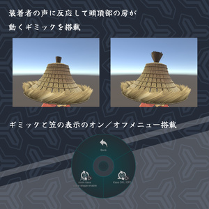 【VRChat対応】浪人笠 #第六製鉄部 缩略图 5