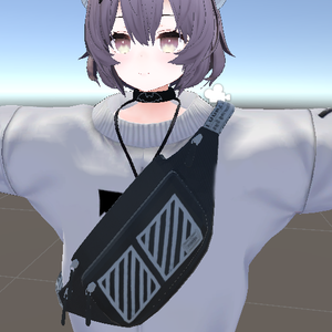 VRC 鞄 (front backpack) + bat choker