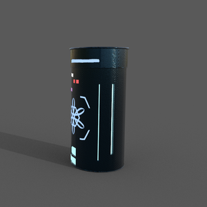 Futuristic Trashcan