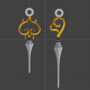 【drawing reference】Ouro Kronii's swords .FBX