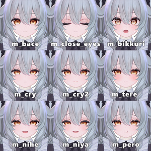 【ミルティナ/Milltina】Face Blendshape + 17 Animation 缩略图 2