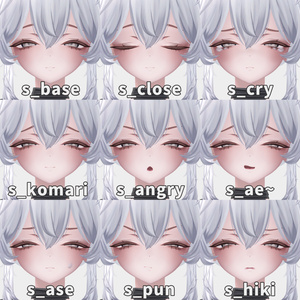 【しお/Sio】Face Blendshape + 17 Animation 缩略图 2