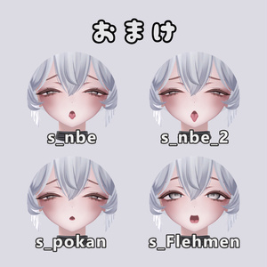 【しお/Sio】Face Blendshape + 17 Animation 缩略图 4