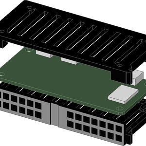 DELLサーバ風ラズパイTypeZero用ケース