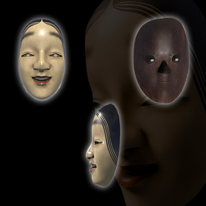 お面 能面3Dモデル 「翁」△712 - ding - BOOTH