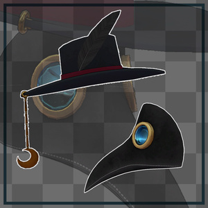 『VRChat』仮装ペストマスク ※PhysBone設定済み 缩略图 2