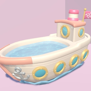 船型バスタブ - Dream Ship Bathtub【3Dモデル】
