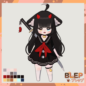 Myu 🐱🖤 | Blep35 Studio【オリジナルVRMモデル / VTuber・配信向け】
